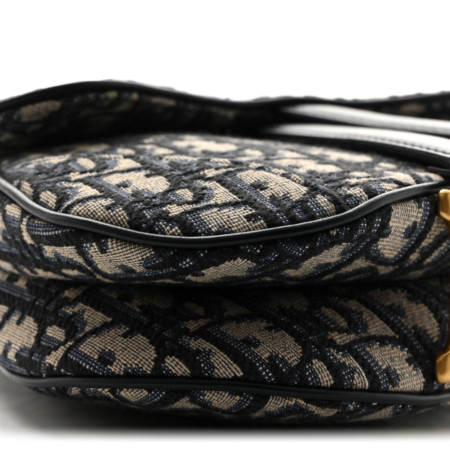 Christian Dior Oblique Mini Saddle Bag With Strap Blue 9 of 10