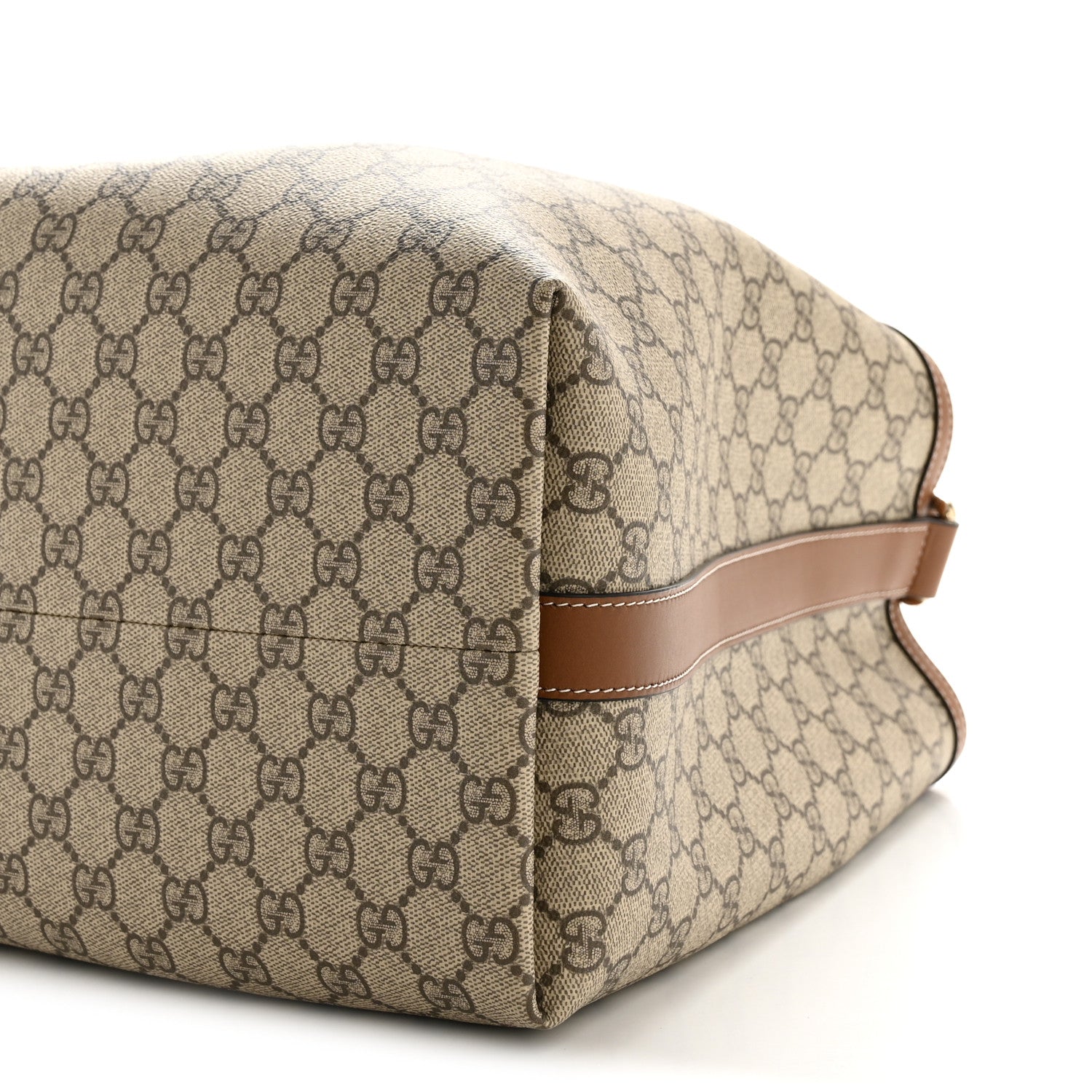 Gucci GG Icon Monogram Padlock Shoulder Bag Beige Dark Brown 10 of 15