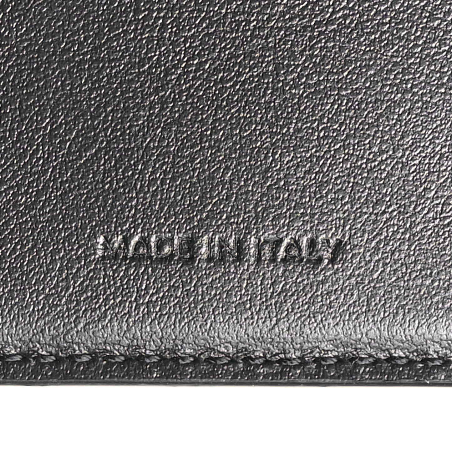 Calfskin Compact Triomphe Wallet With Coin Purse Black