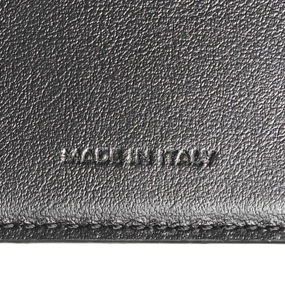 Celine Calfskin Compact Triomphe Wallet With Coin Purse Black 7 of 9