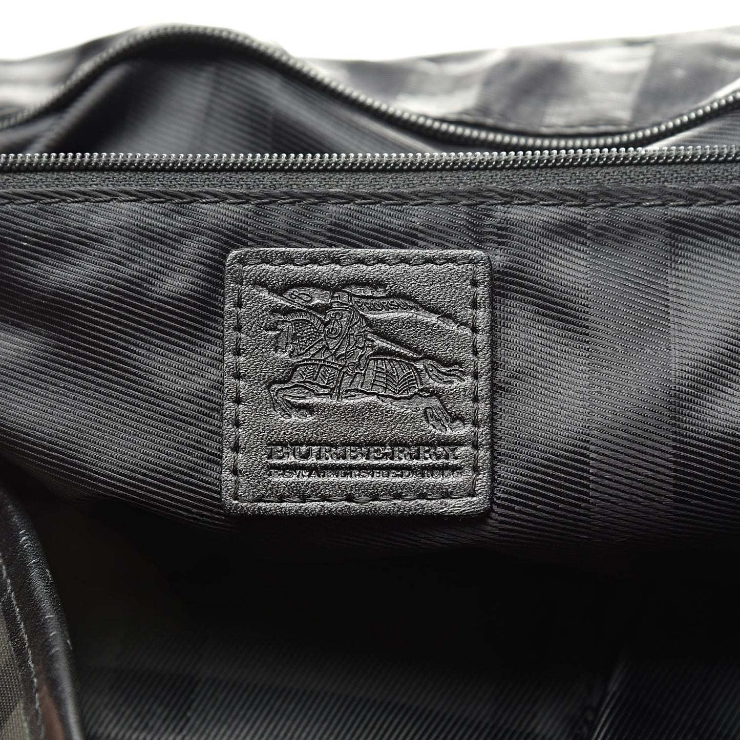 Nylon Smoked Check Messenger Bag