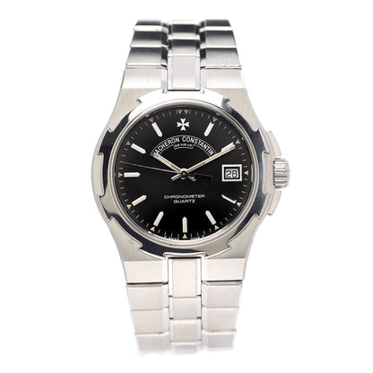 Vacheron Constantin Stainless Steel 35mm Overseas Quartz Watch Black 72050 1 of 5