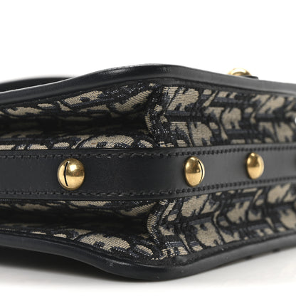 Christian Dior Oblique Square DiorAddict Flap Navy Blue 8 of 10