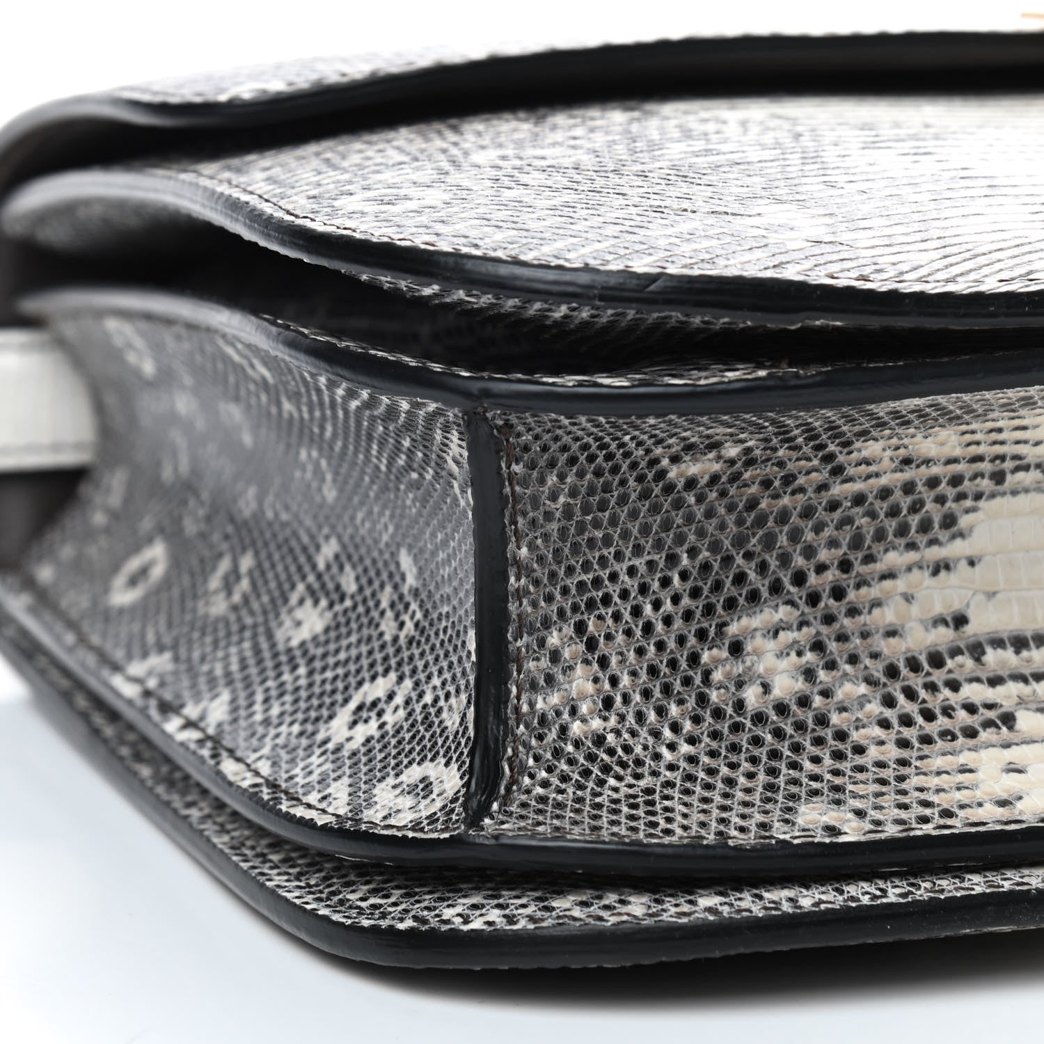 Celine Lizard Medium Classic Box Flap Bag Natural 7 of 8