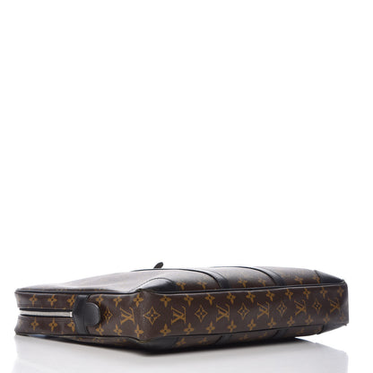 Louis Vuitton Monogram Macassar Porte Documents Voyage Soft Briefcase 4 of 10