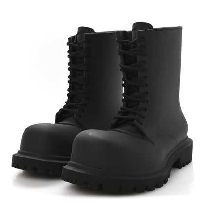 Balenciaga Rubber Mens Steroid Lace Up Boots 41 Black 4 of 9