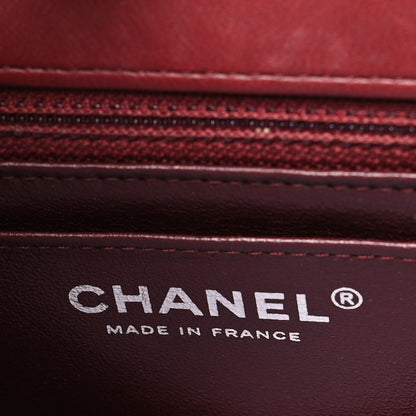 Chanel Lambskin Quilted Mini Square Flap Burgundy 6 of 10