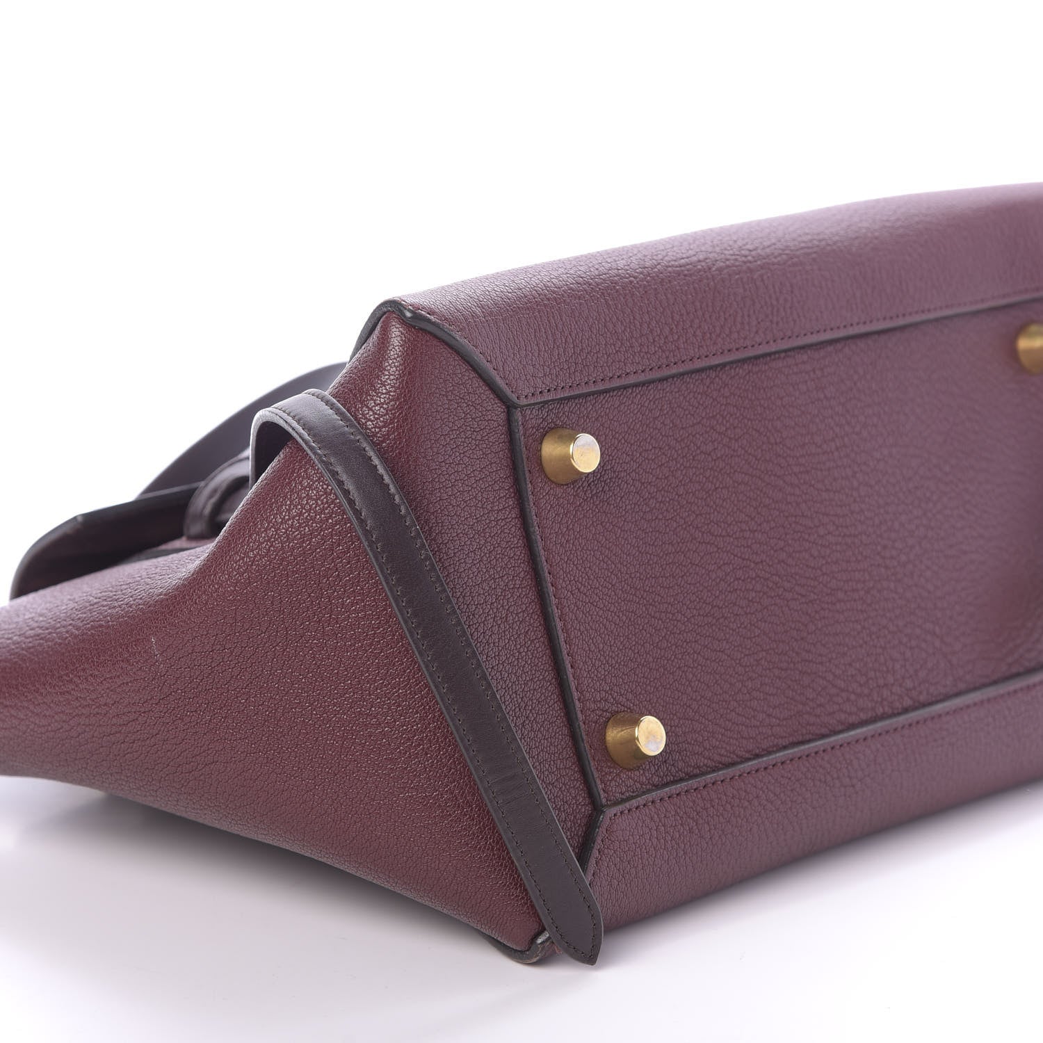 Celine Goatskin Smooth Calfskin Mini Belt Bag Burgundy 6 of 15