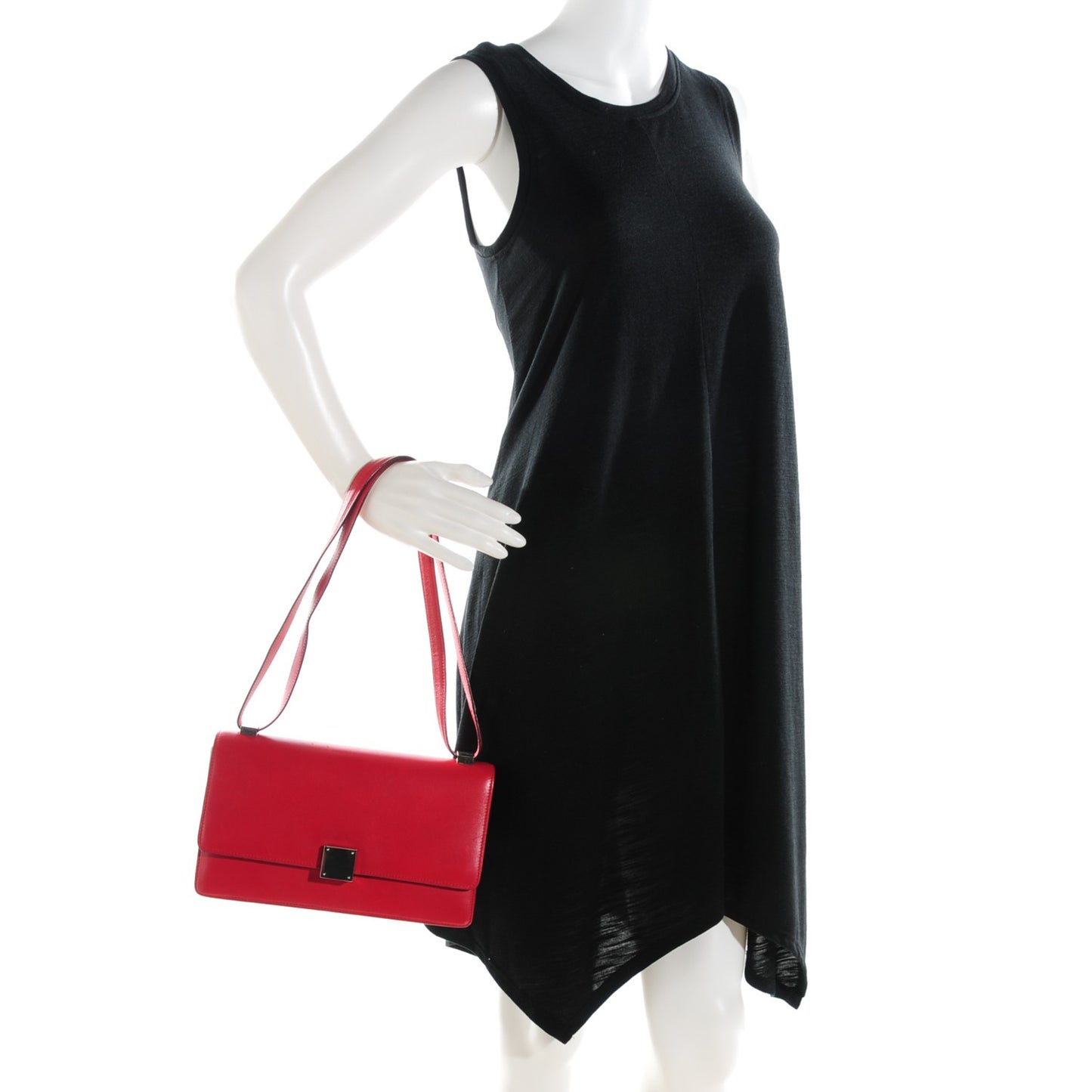 Smooth Calfskin Python Case Bright Red