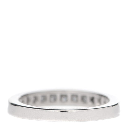 Tiffany Platinum Diamond .26ct 3mm Half Circle Wedding Band Ring 46 3.75 3 of 5