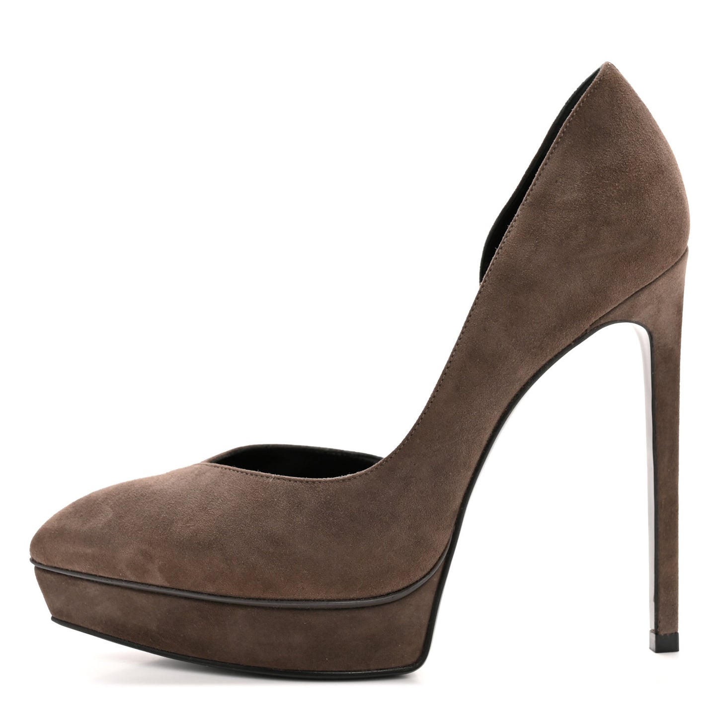 Suede Janis 105 D'Orsay Pumps 38 Road Grey