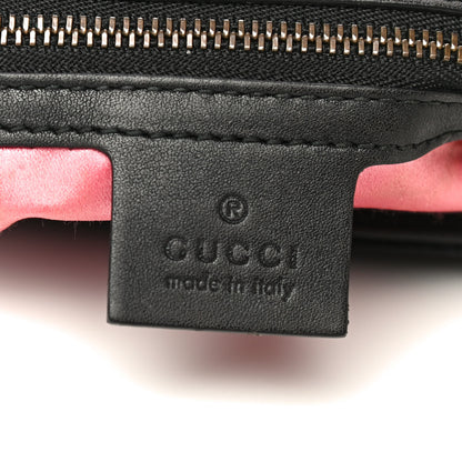 Gucci Velvet Matelasse Medium GG Marmont Shoulder Bag Black 6 of 14