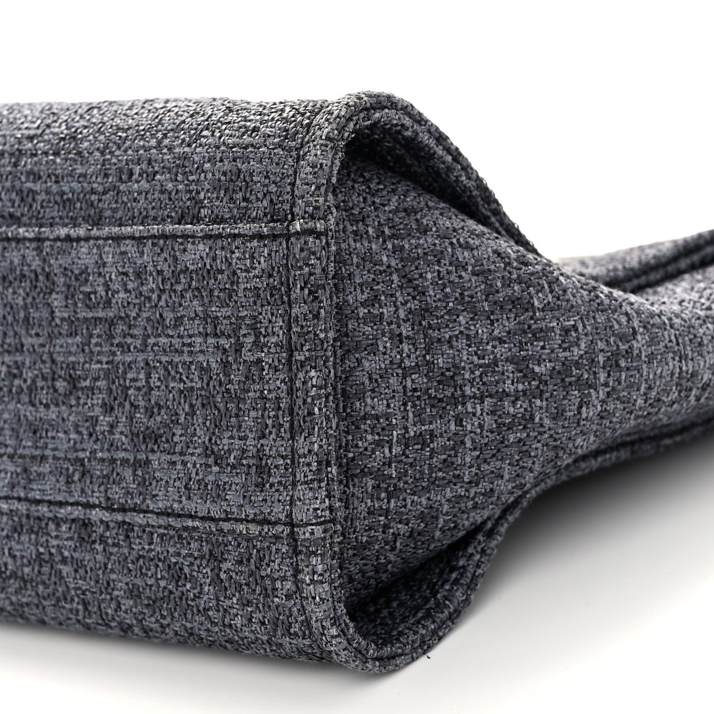 Lurex Boucle Small Deauville Tote Black