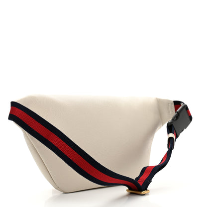 Gucci Grained Calfskin Logo Belt Bag White 3 of 10