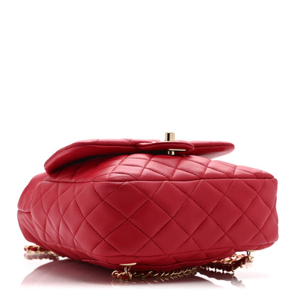 Chanel Lambskin Quilted Small in Seoul Backpack Dark Pink 4 of 10
