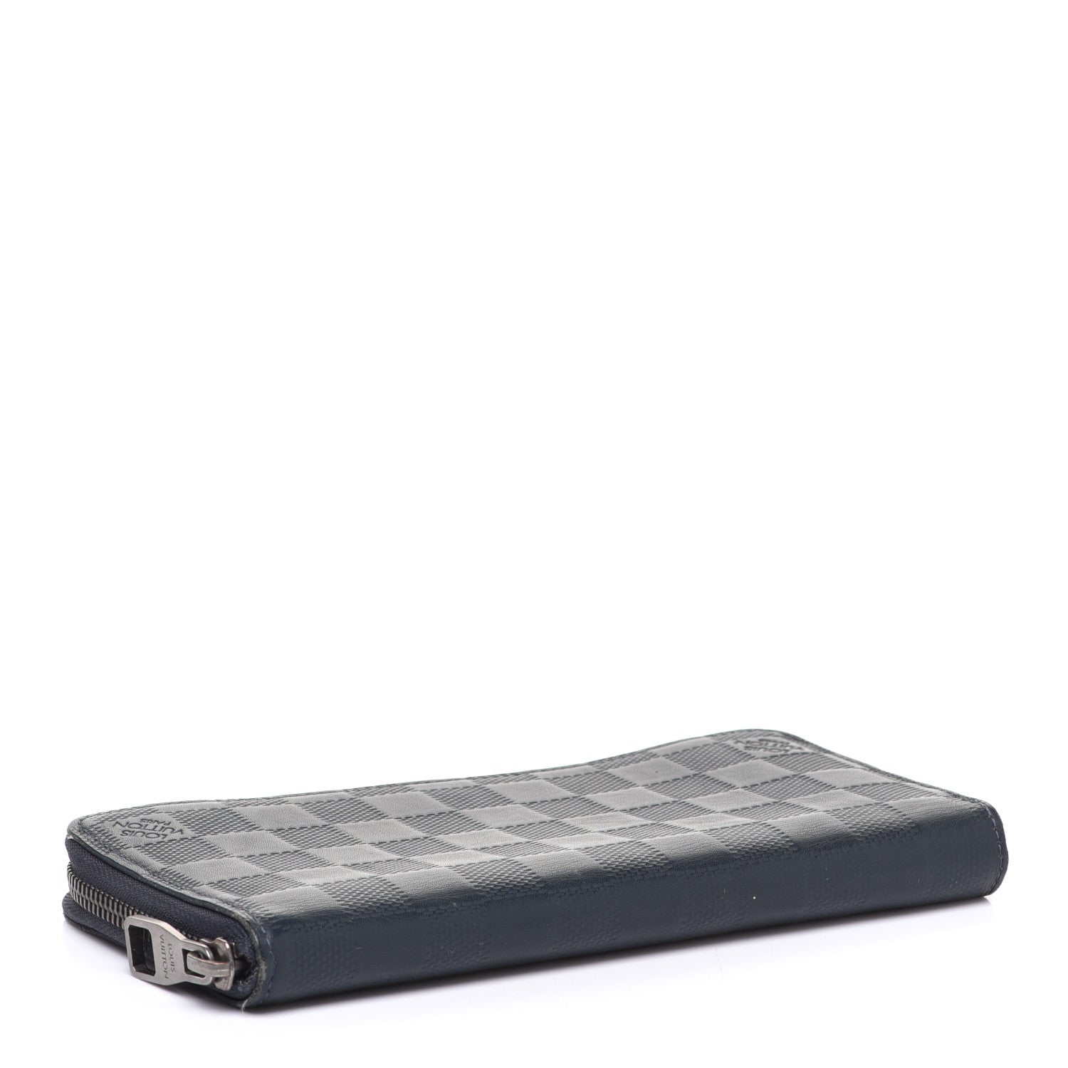 Louis Vuitton Damier Infini Zippy Vertical Wallet Midnight Blue 4 of 10
