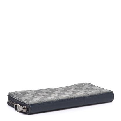 Louis Vuitton Damier Infini Zippy Vertical Wallet Midnight Blue 4 of 10
