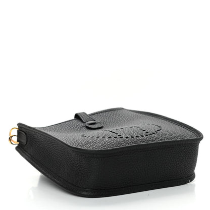 Hermes Taurillon Clemence Evelyne TPM Black 3 of 4