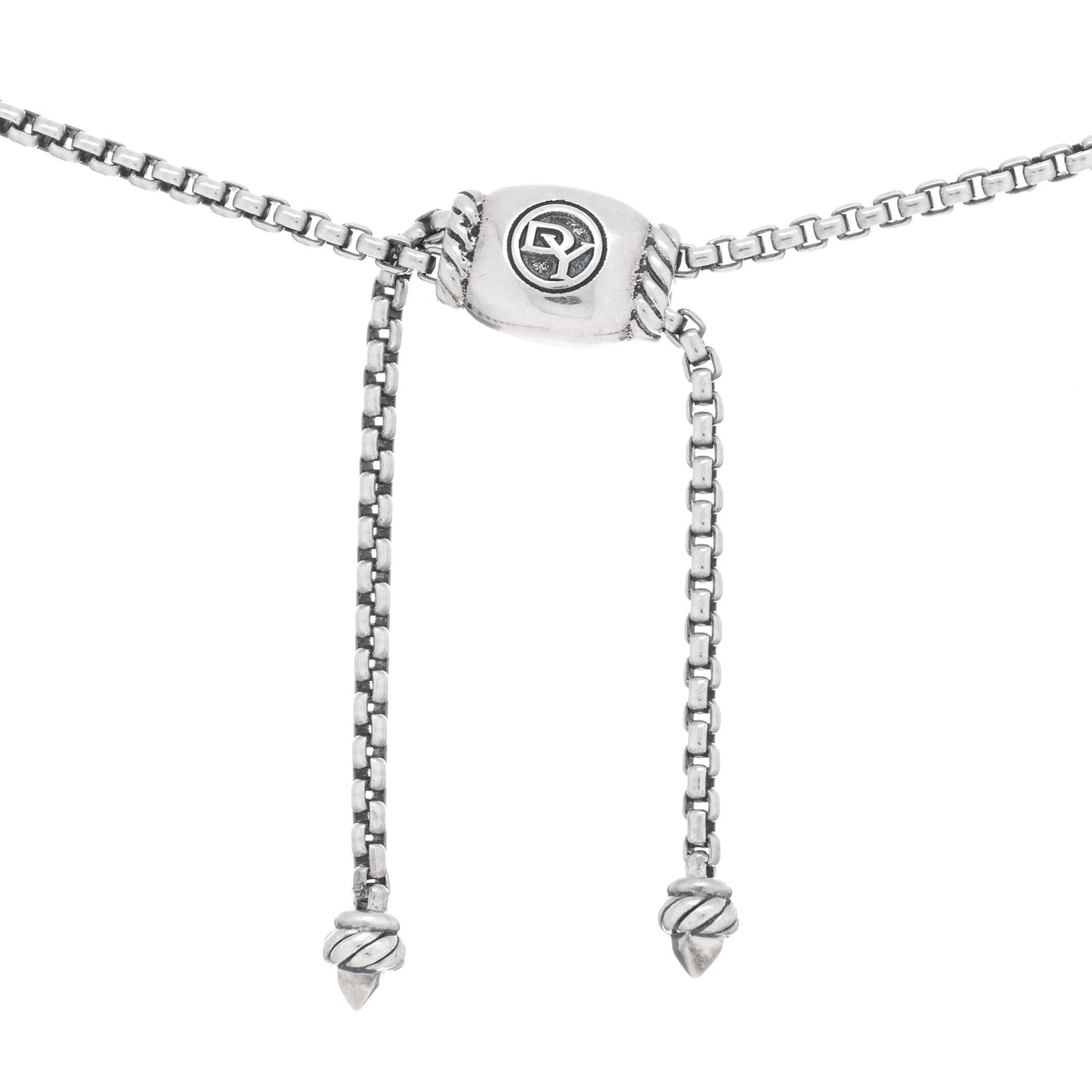 Sterling Silver Diamond 32mm Stax Pendant Necklace