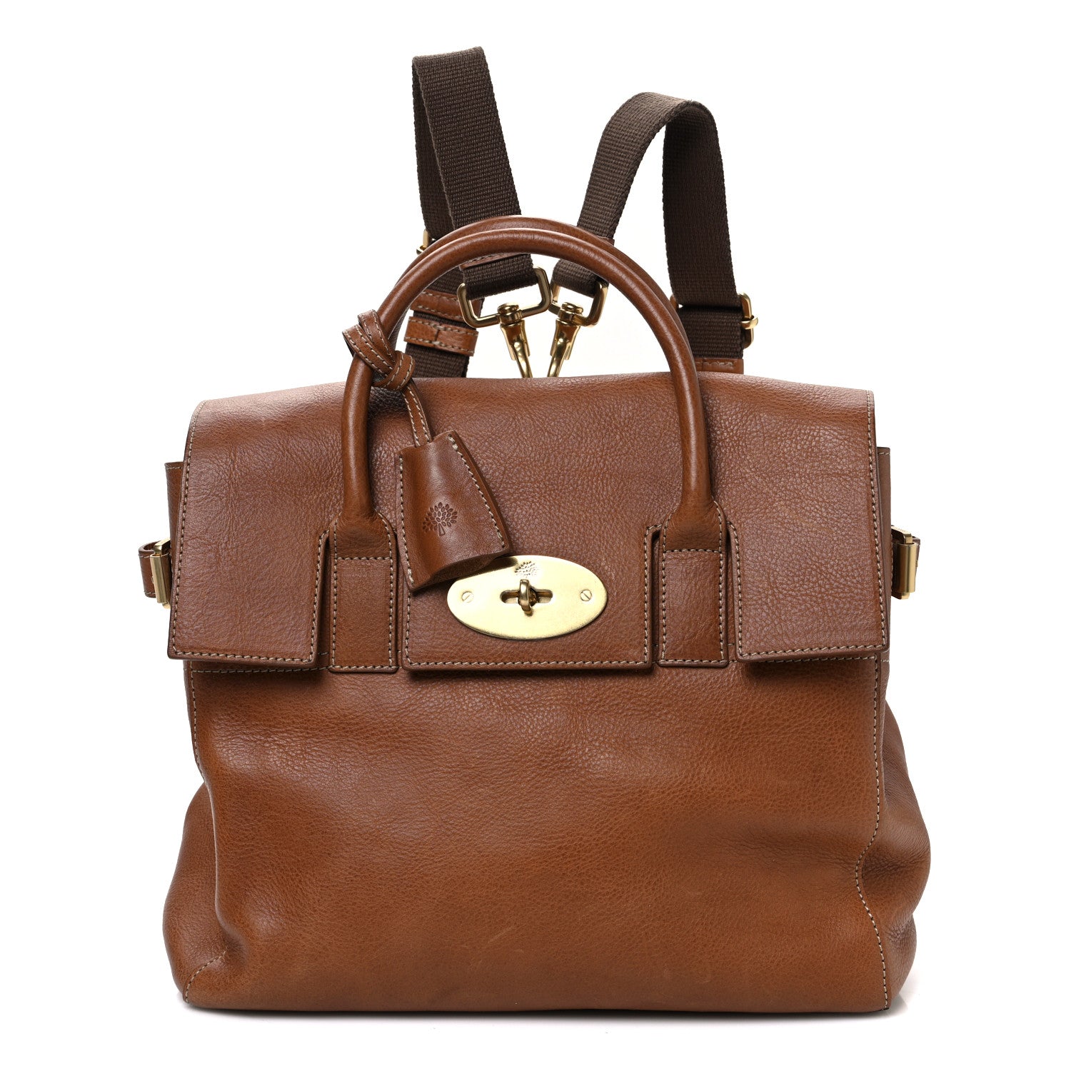 Mulberry Natural Leather Cara Delevigne Convertible Satchel Oak 1 of 12