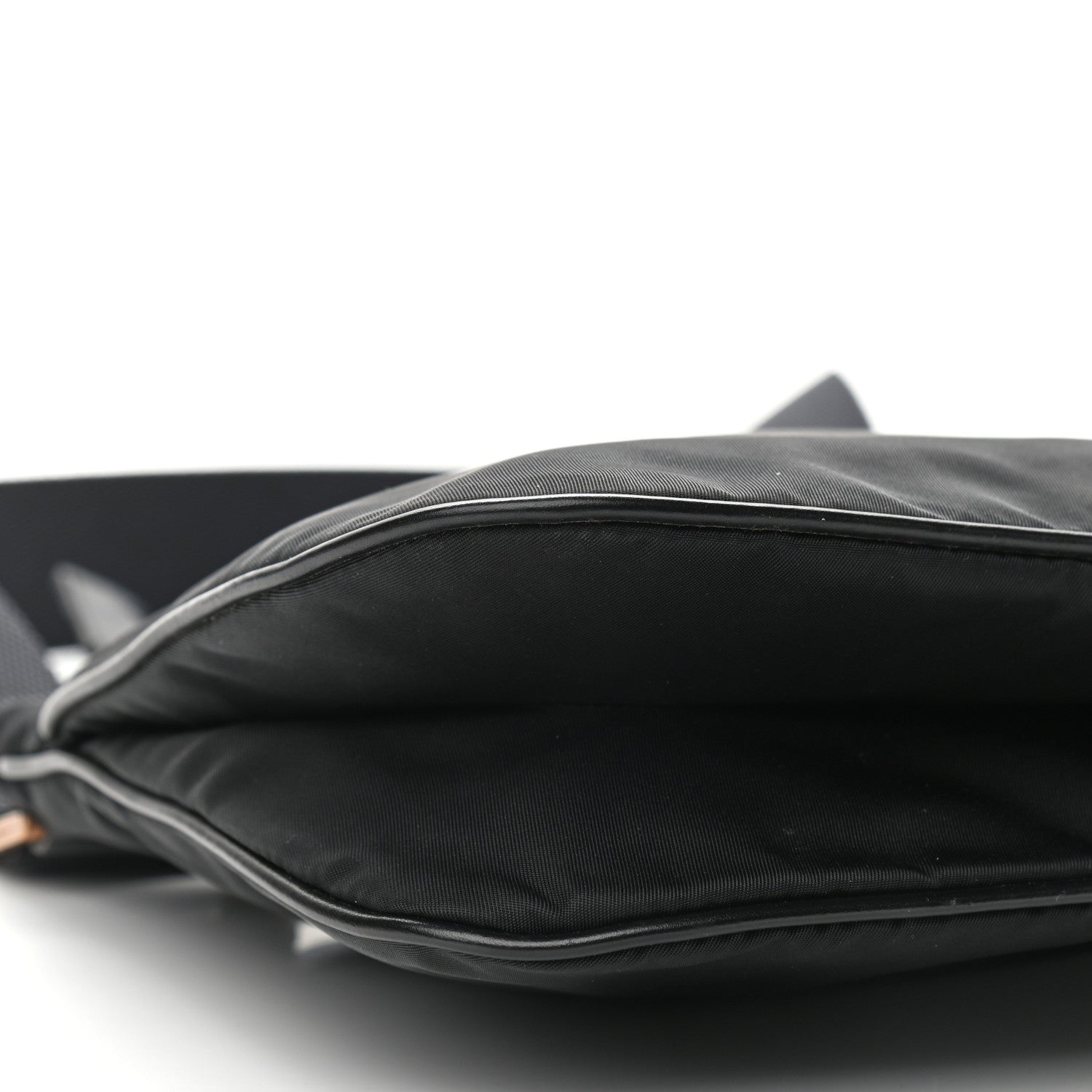 Prada Tessuto Nylon Messenger Bag Black 7 of 9