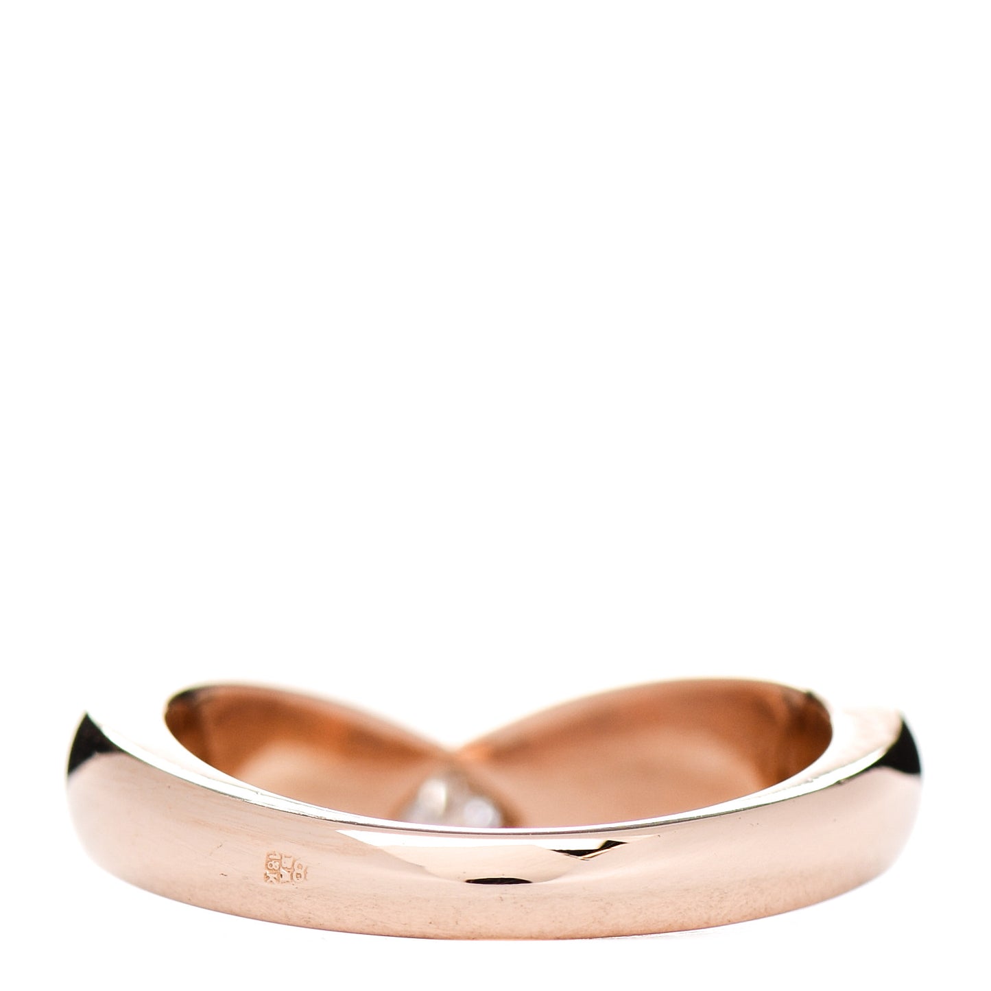 18K Pink Gold Diamond Triandos Ring 52 6