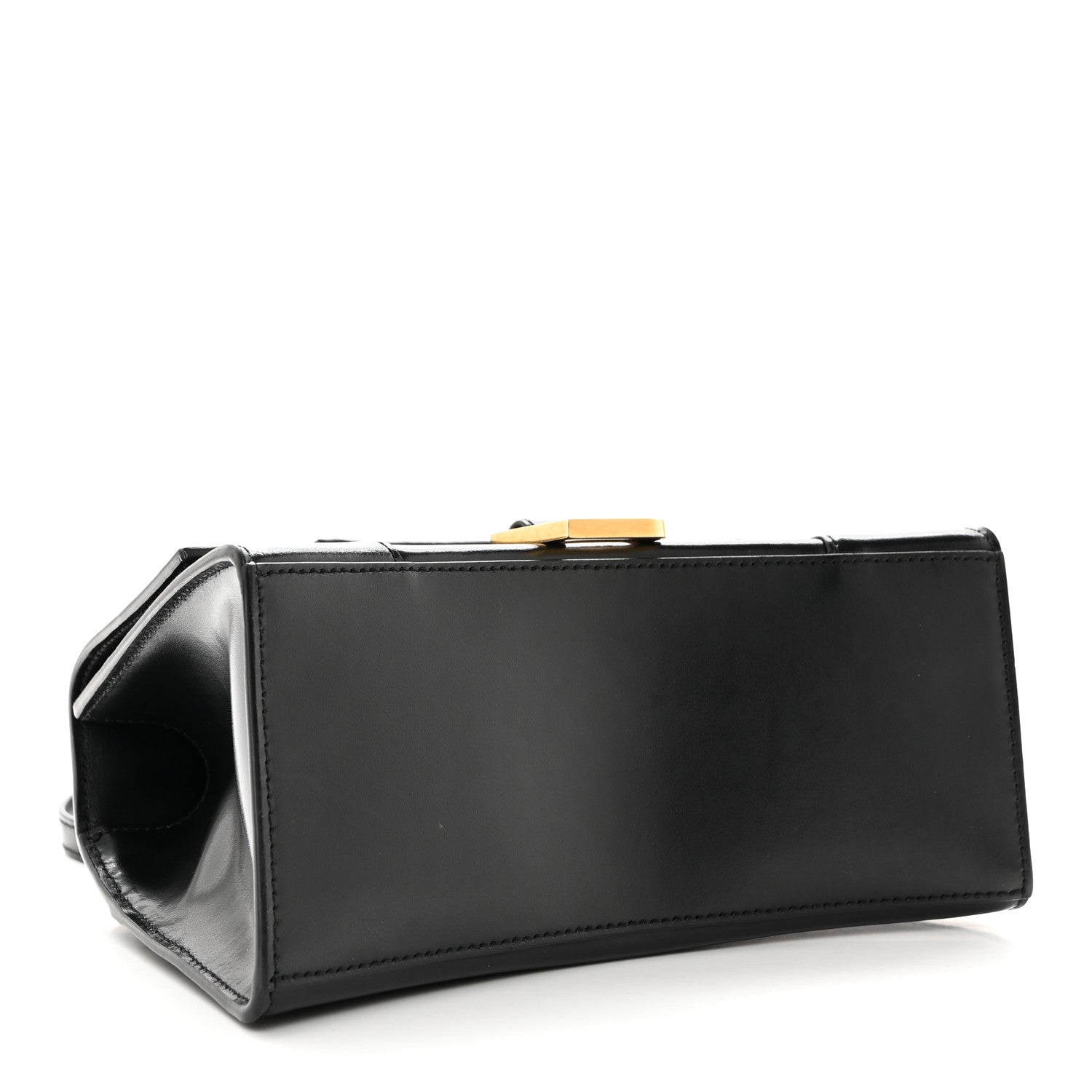 Balenciaga Shiny Box Calfskin Small Hourglass Top Handle Bag Black 4 of 12