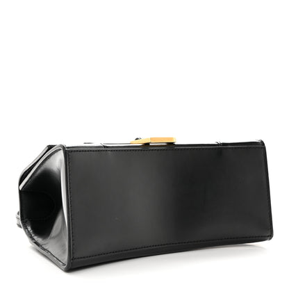 Balenciaga Shiny Box Calfskin Small Hourglass Top Handle Bag Black 4 of 12