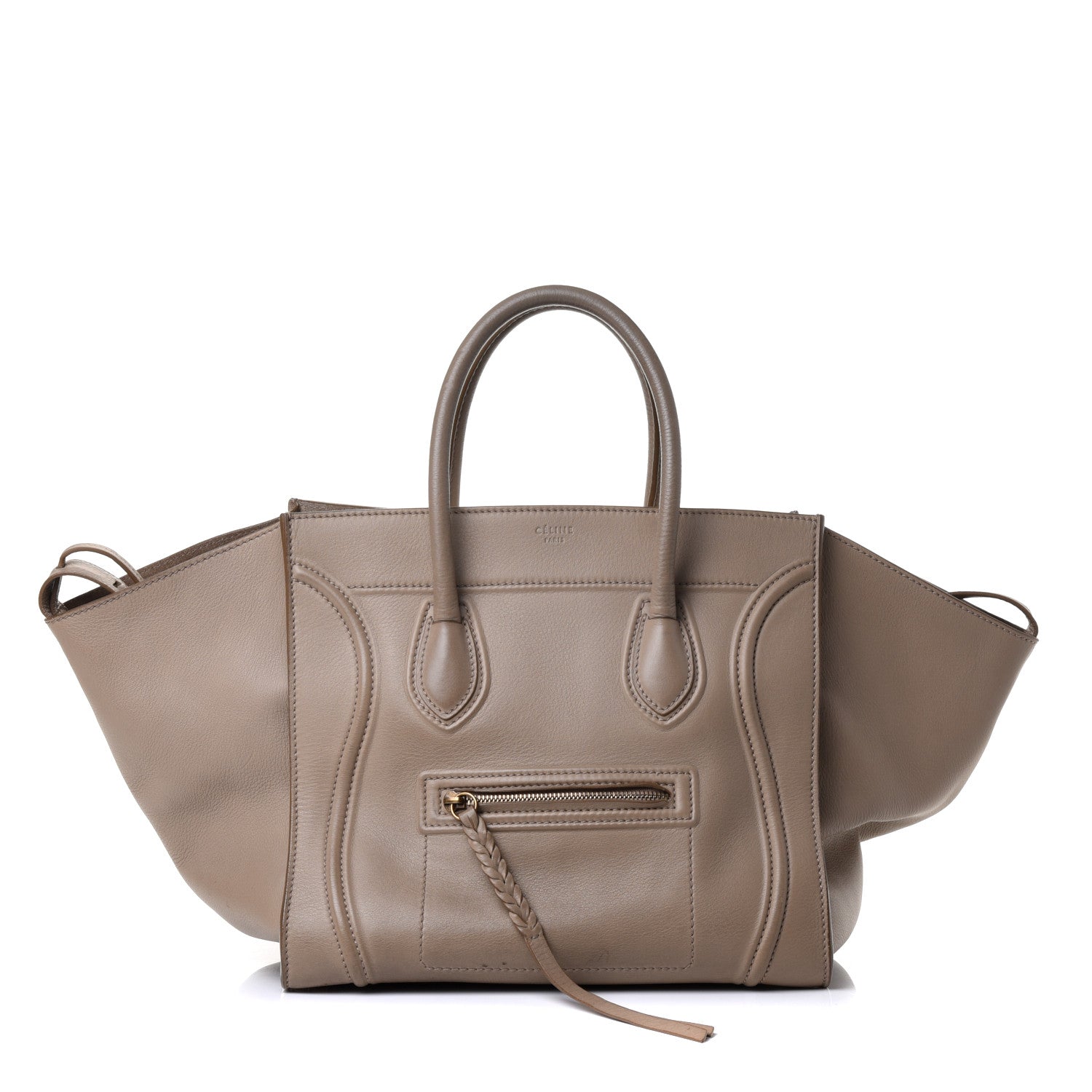 Celine Supple Calfskin Medium Phantom Luggage Beige 1 of 4