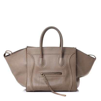 Celine Supple Calfskin Medium Phantom Luggage Beige 1 of 4
