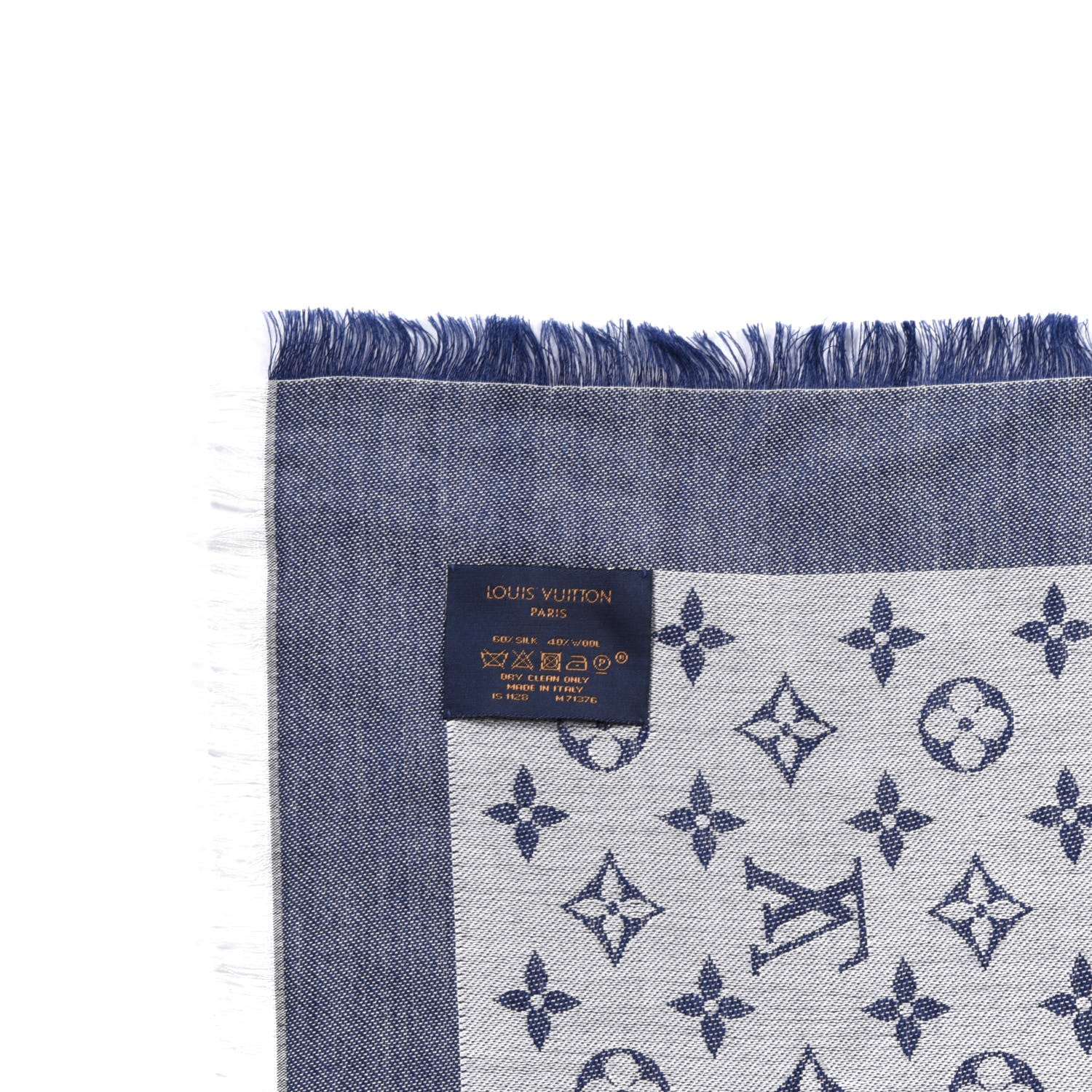 Louis Vuitton Silk Hibiscus Bandeau Blue 5 of 9