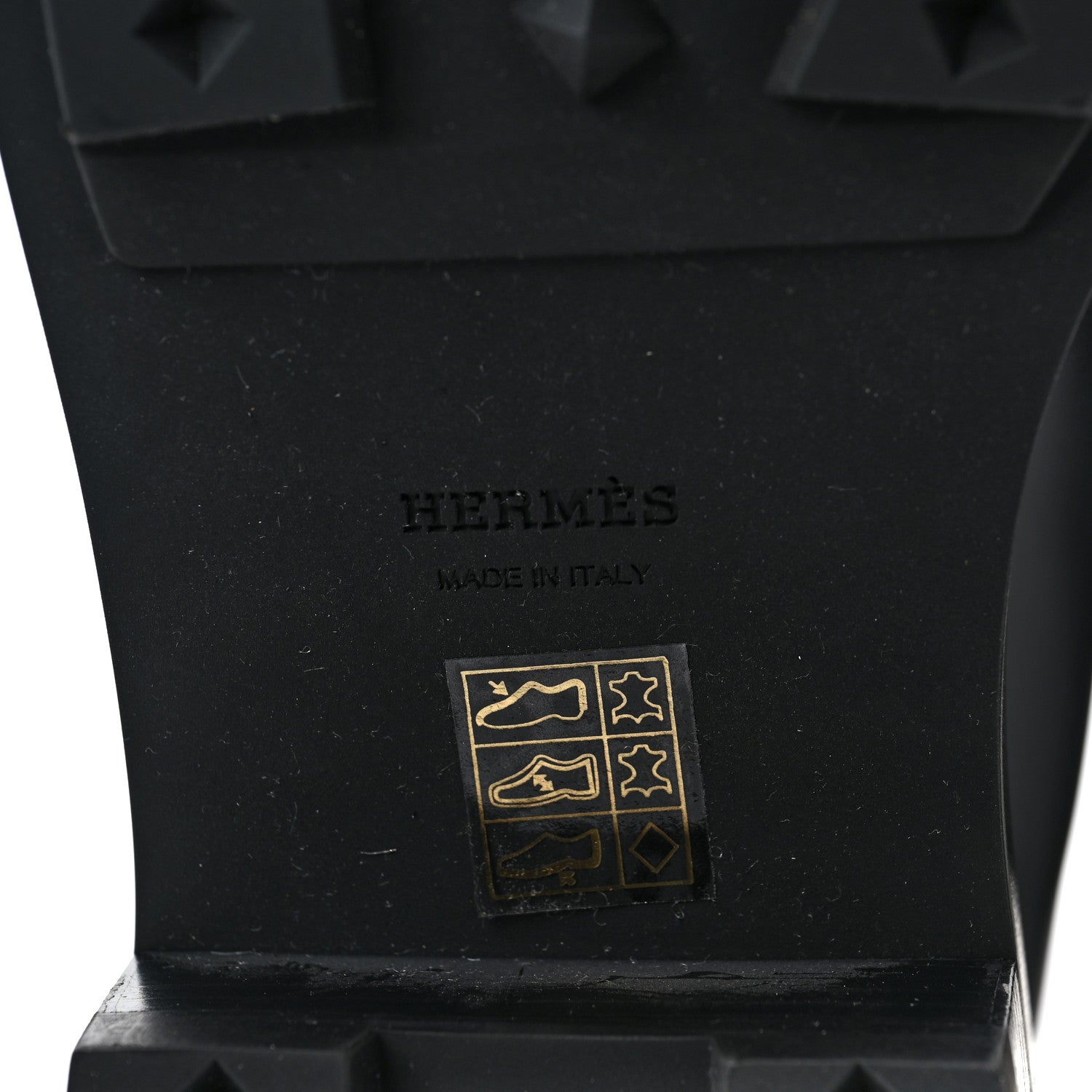 Hermes Glossed Calfskin Funk Ankle Boots 39 Black 6 of 10