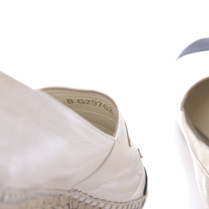 Chanel Lambskin CC Espadrilles 38 Beige Black 8 of 11