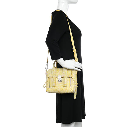 3.1 Phillip Lim Textured Calfskin Mini Pashli Satchel Ivory Mimosa 2 of 12