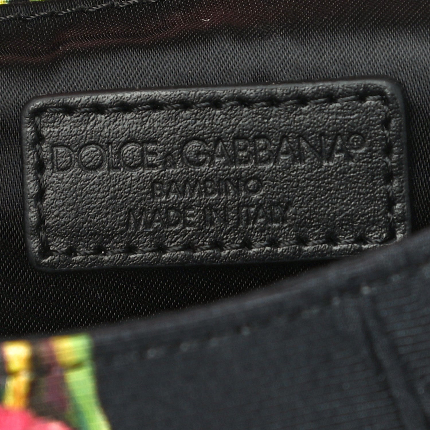 Dolce & Gabbana Brocade Childrens Tulip Print Miss Sicily Satchel Black Multicolor 6 of 9
