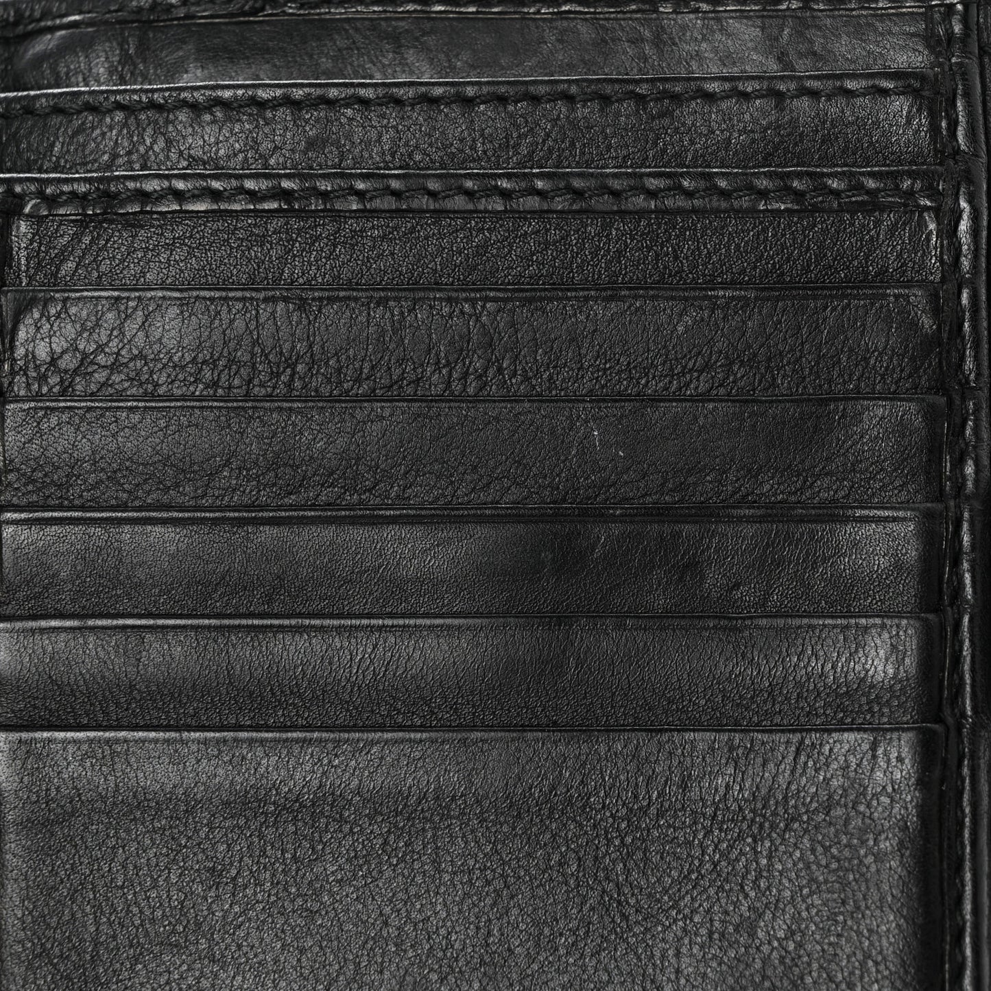 Calfskin Hysteria French Wallet Black