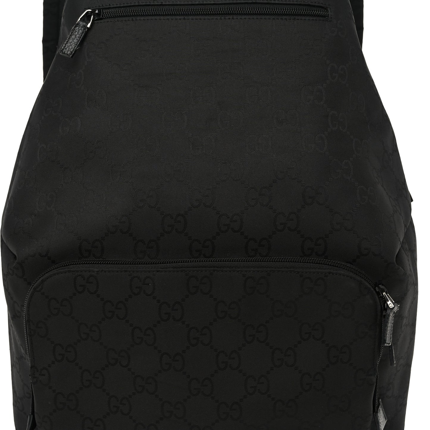 Nylon Monogram Medium Backpack Black