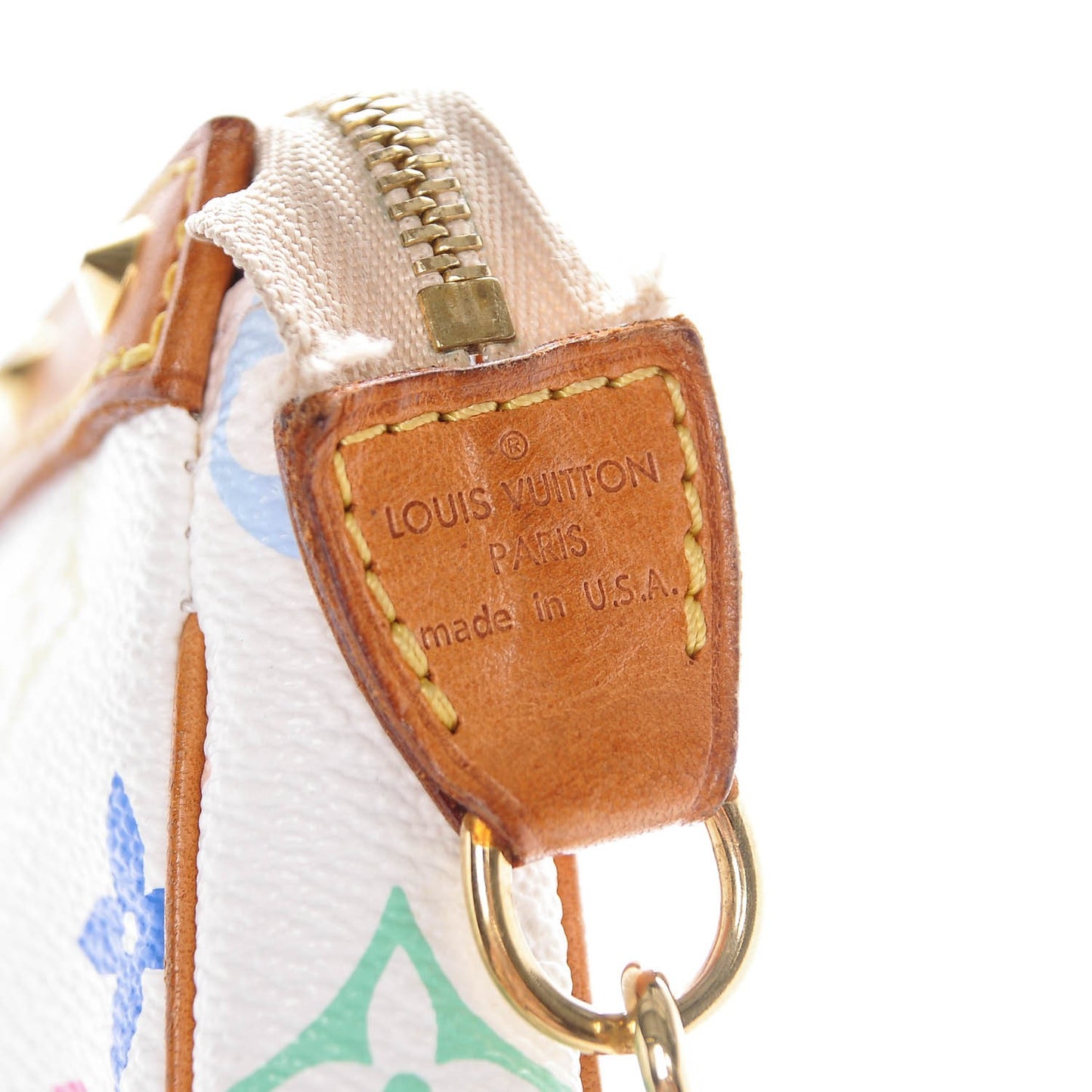Monogram Multicolor Pochette Accessories White