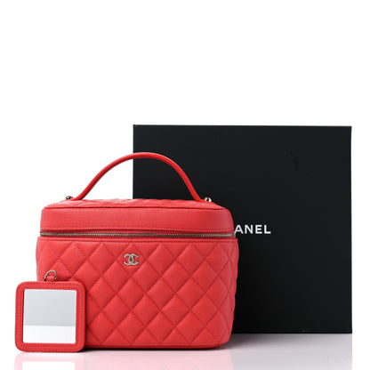 Chanel Caviar Quilted Large Vanity Pouch Red 12 of 12
