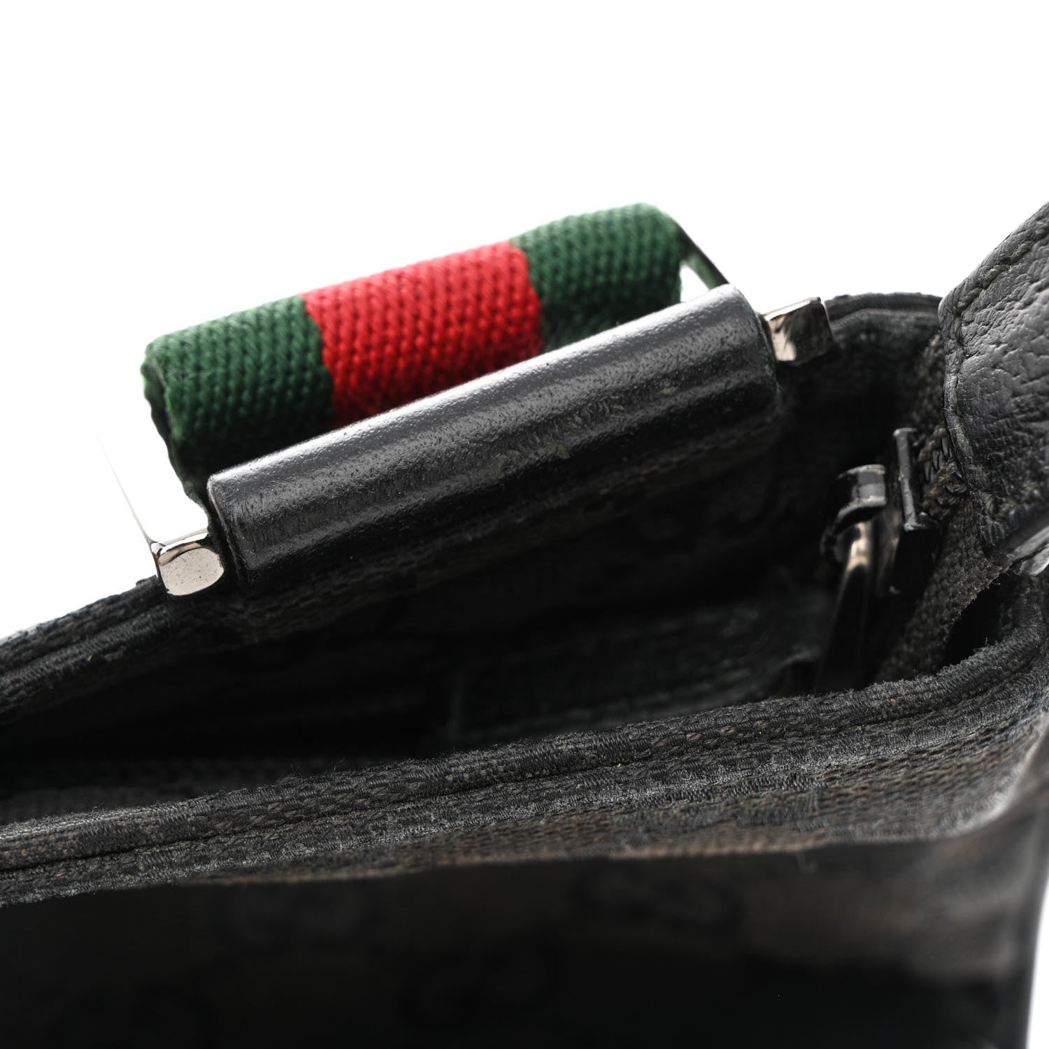 Gucci Monogram Signature Web Small Messenger Black 11 of 18