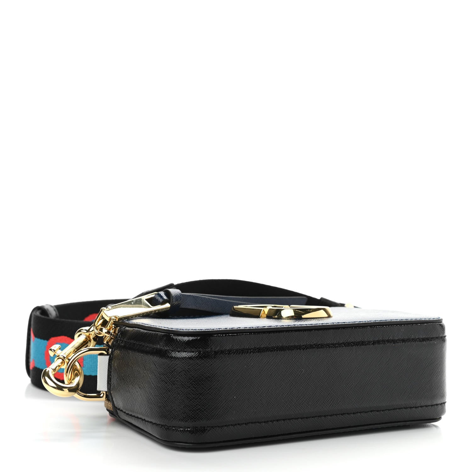 Marc Jacobs Saffiano Small Snapshot Camera Bag Blue Sea 4 of 11