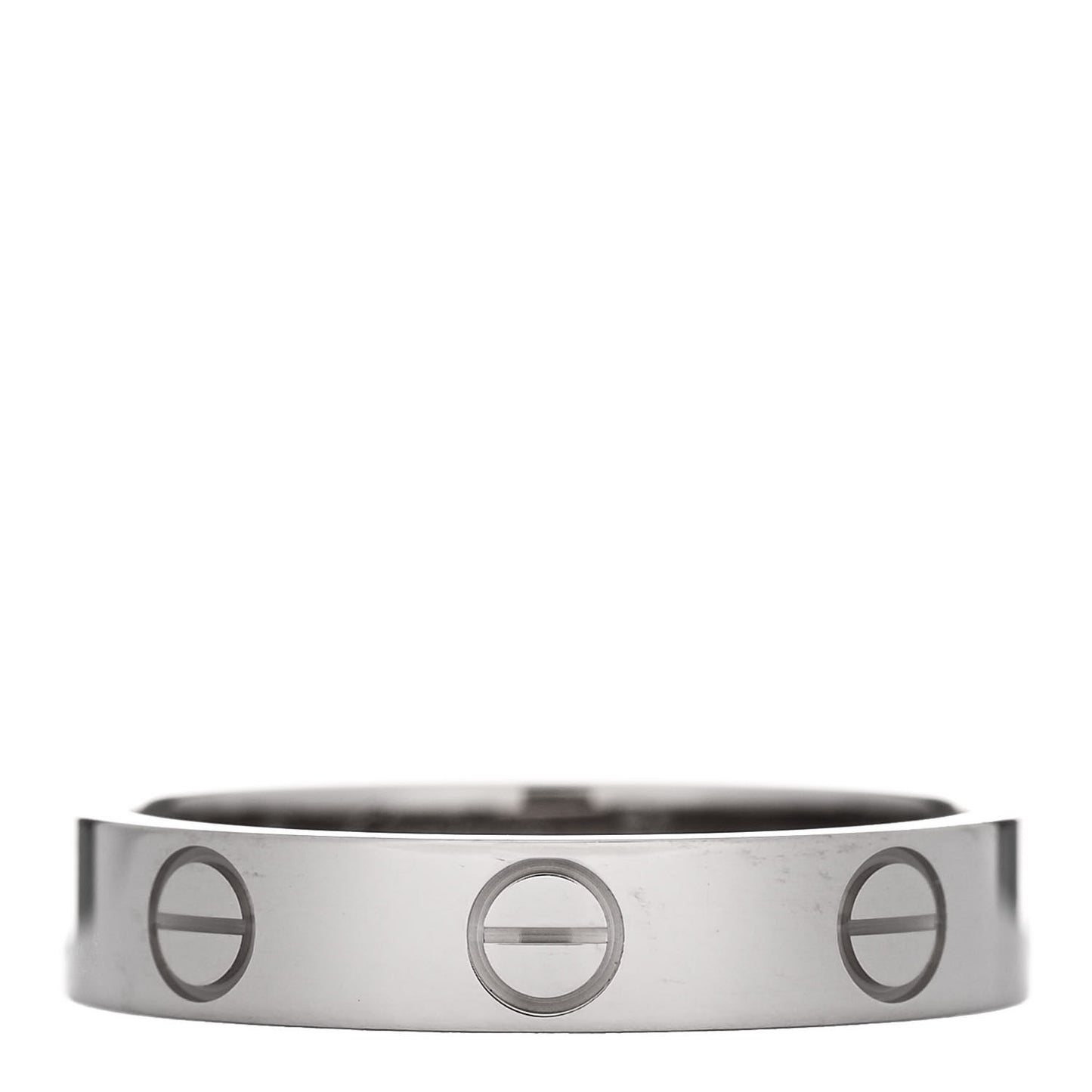 18K White Gold 3.5mm LOVE Wedding Band Ring 51 5.75