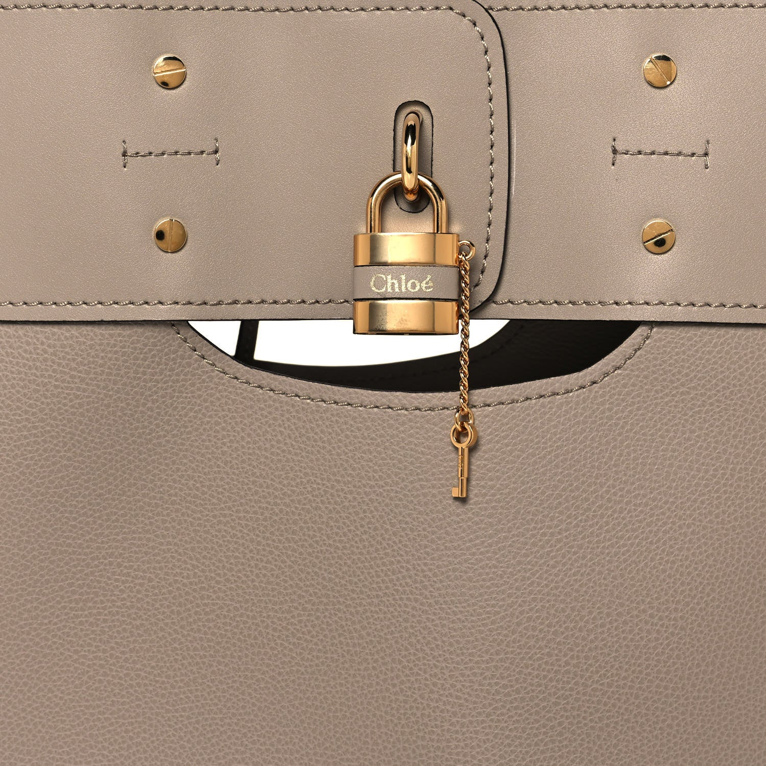 Chloe Smooth Grained Calfskin Medium Aby Tote Motty Grey 7 of 12