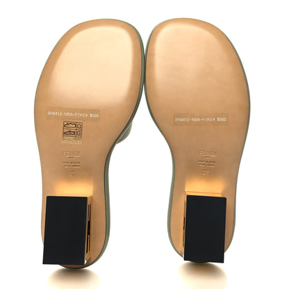 Fendi Nappa Baguette 60mm Slide Sandals 37 Musk 5 of 8