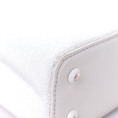 Louis Vuitton Swarovski Calfskin Capucines Mini White 7 of 18