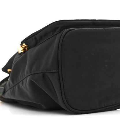 Prada Saffiano Tessuto Nylon Mini Bucket Crossbody Bag Black 9 of 12