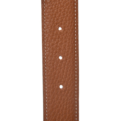 Hermes Box Togo 32mm H Belt 75 Black Gold 5 of 6