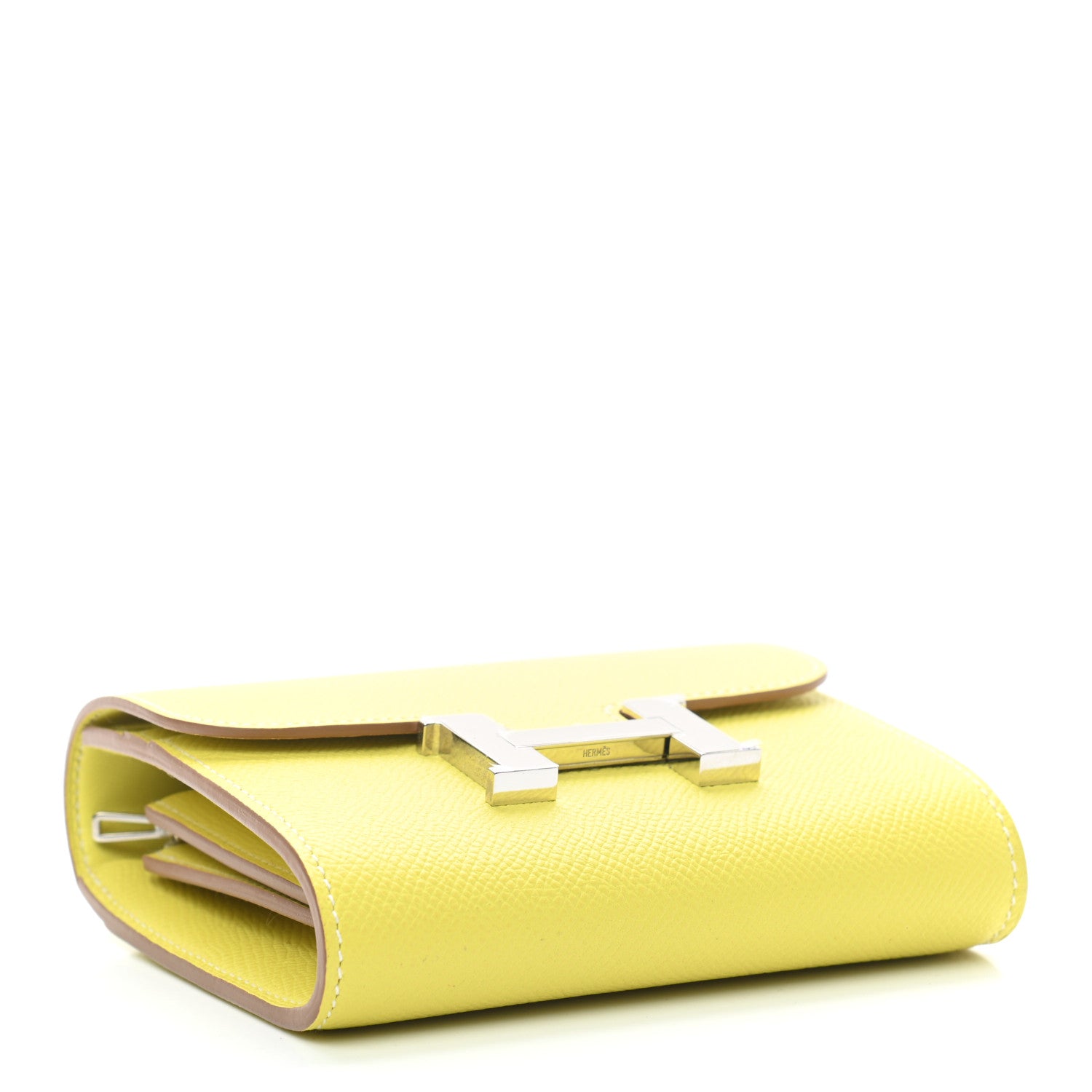 Hermes Epsom Constance Short Wallet Lime 4 of 6