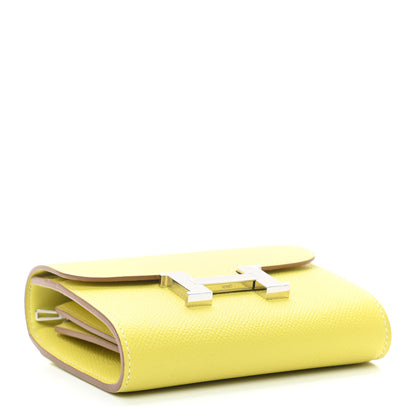 Hermes Epsom Constance Short Wallet Lime 4 of 6