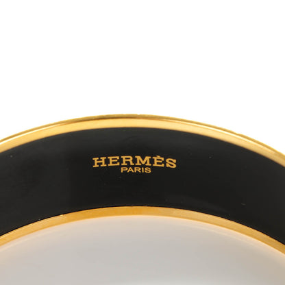 Hermes Enamel Printed Wide Bracelet 70 3 of 5